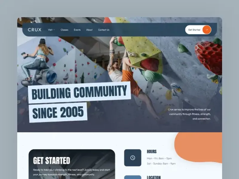 Crux Website Page Template for Webflow