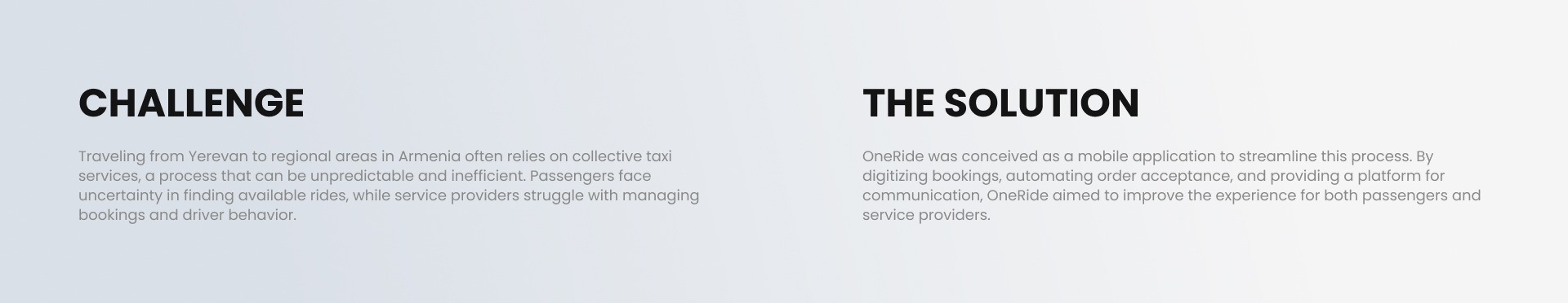 OneRide Application Image 1
