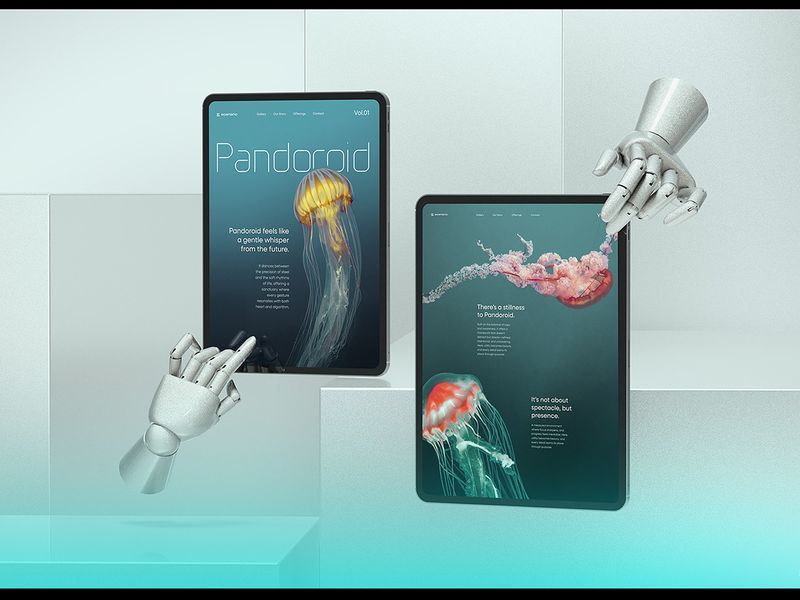 Pandoroid — 10 Tablet Mockup Scenes Vol.01