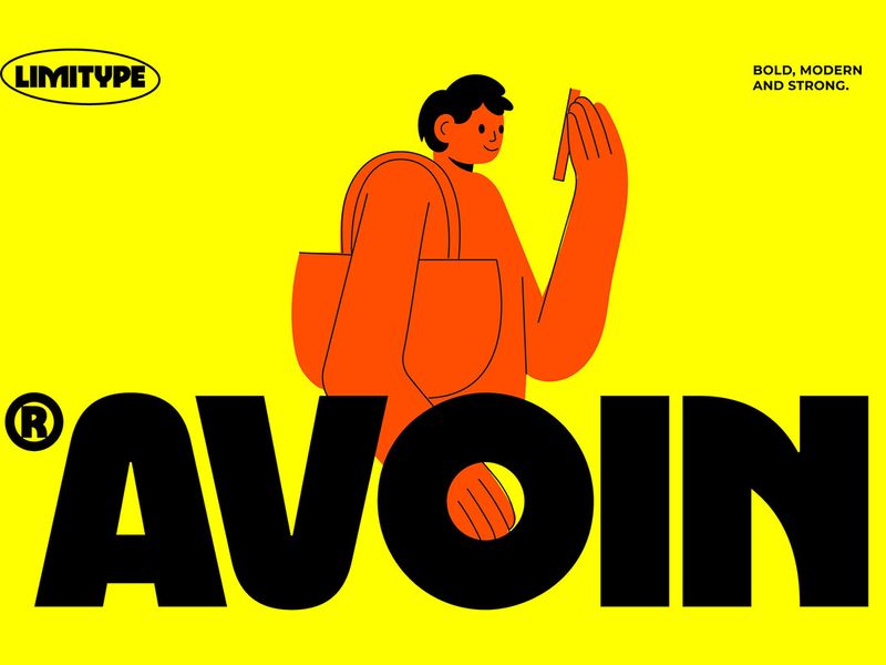 Avoin - Modern Bold Font