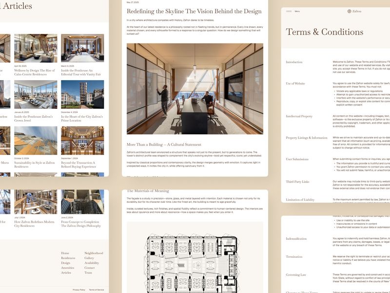 Zafron — Luxury RealEstate Website Template