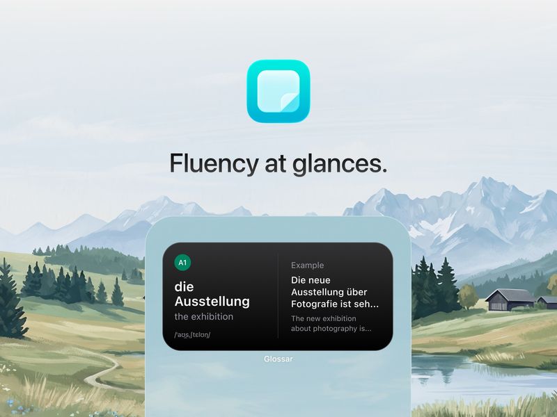Glossar — Passive German vocabulary on your Home Screen