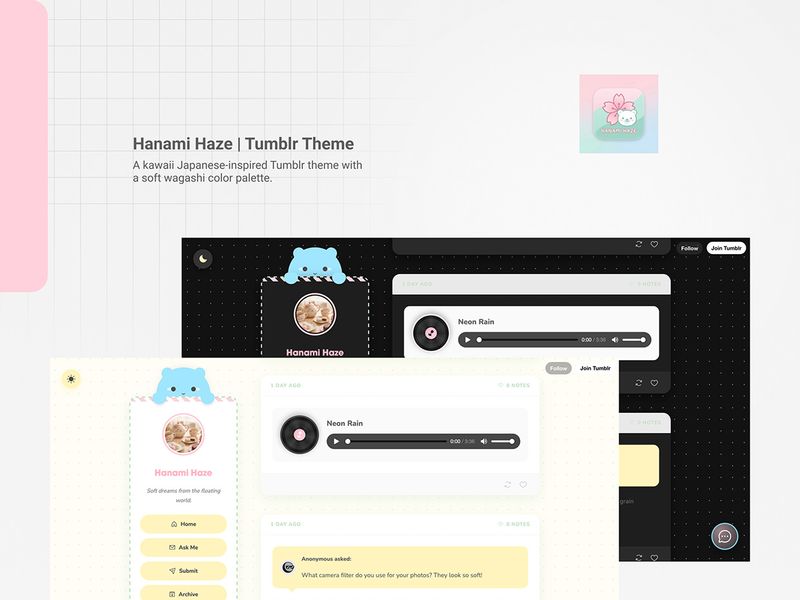 Hanami Haze Tumblr Theme