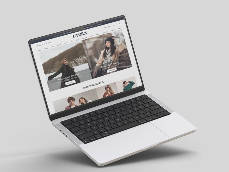 Fashion Homepage UI – Clean & Modern Concept