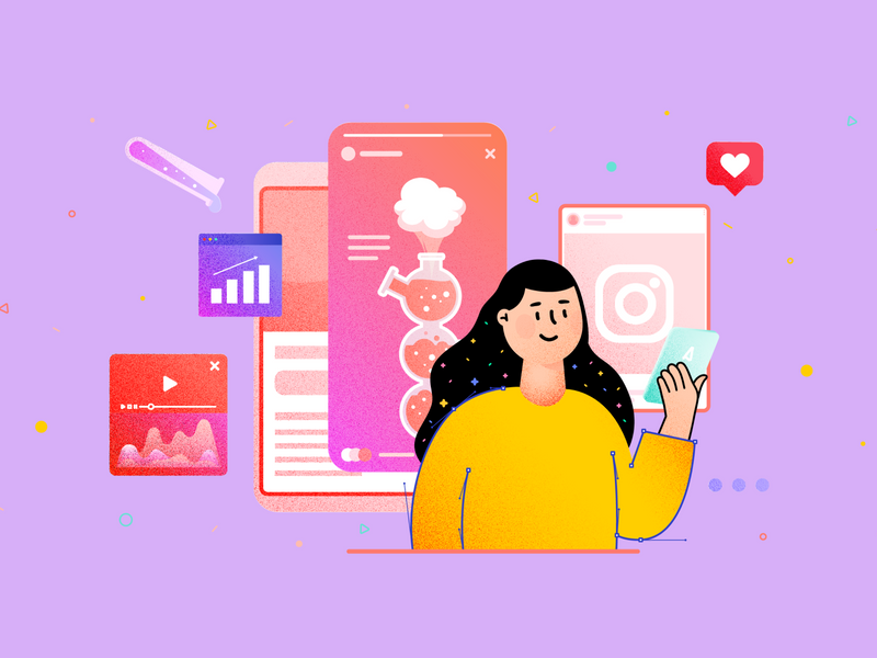 Instagram - Digital Marketing Meets Imagination 📈💡 by Wackymons I Illustrator