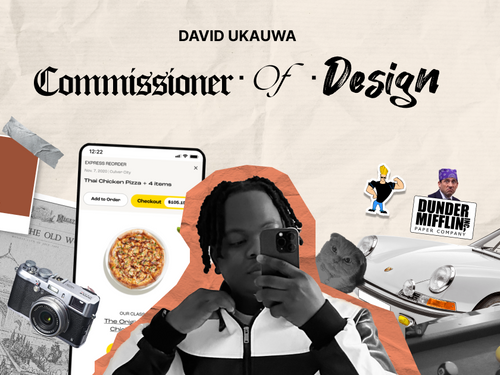 David Ukauwa. Commisioner of Design.