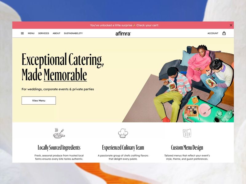 Afimra Landing Page Hero Exploration