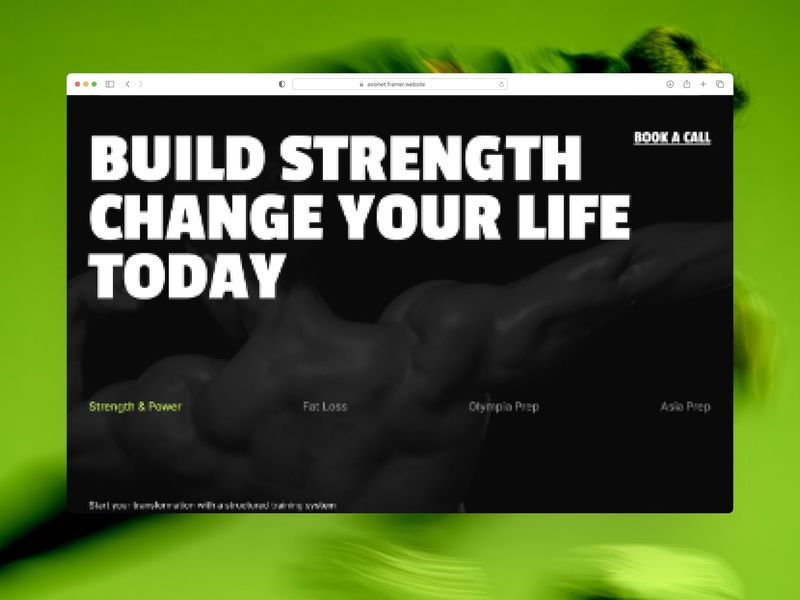 Flexon Fitness Coach Framer Template