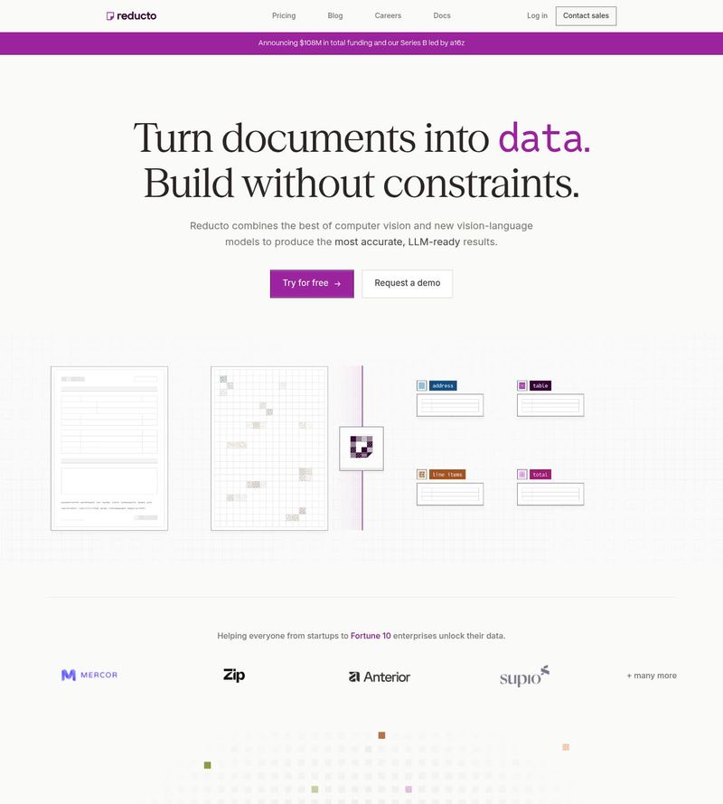 Screenshot taken from reducto.ai