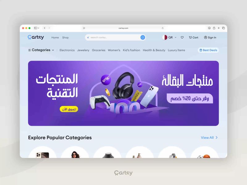 Cartsy | AI eCommerce Web Homepage | Sleeko  