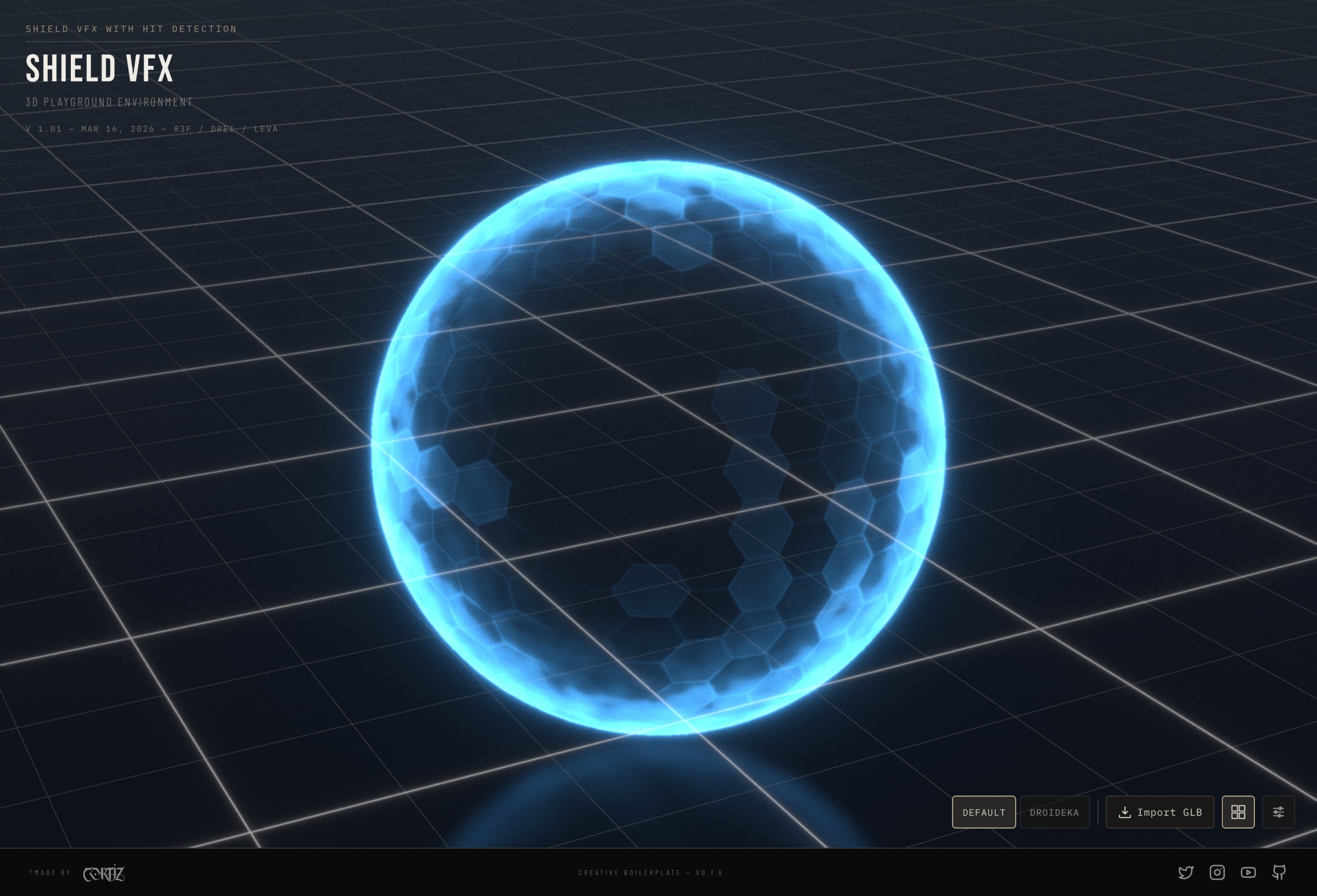 Flow Shield Effect in ThreeJS Image 1
