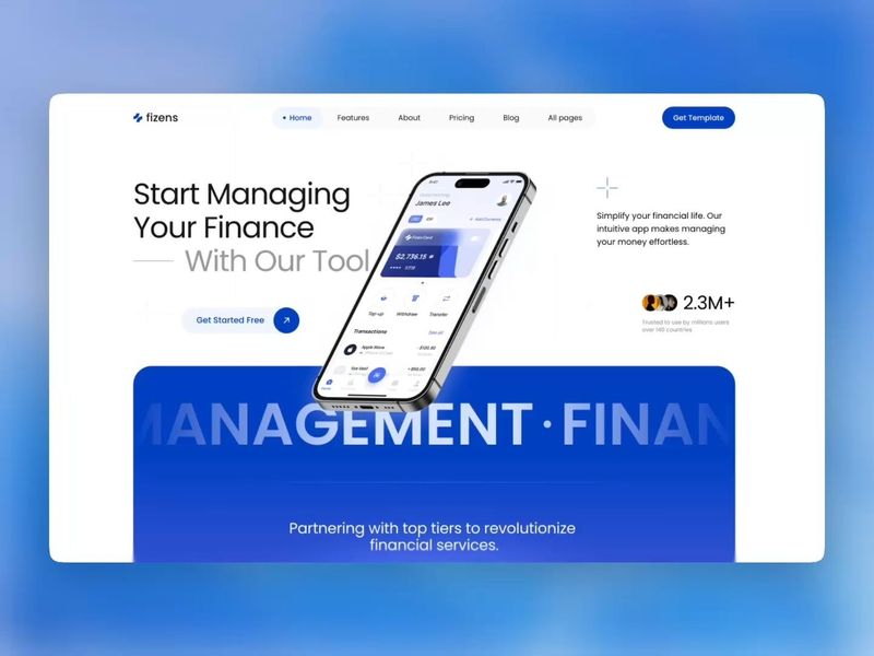 Fizens - Financial SaaS Framer Template