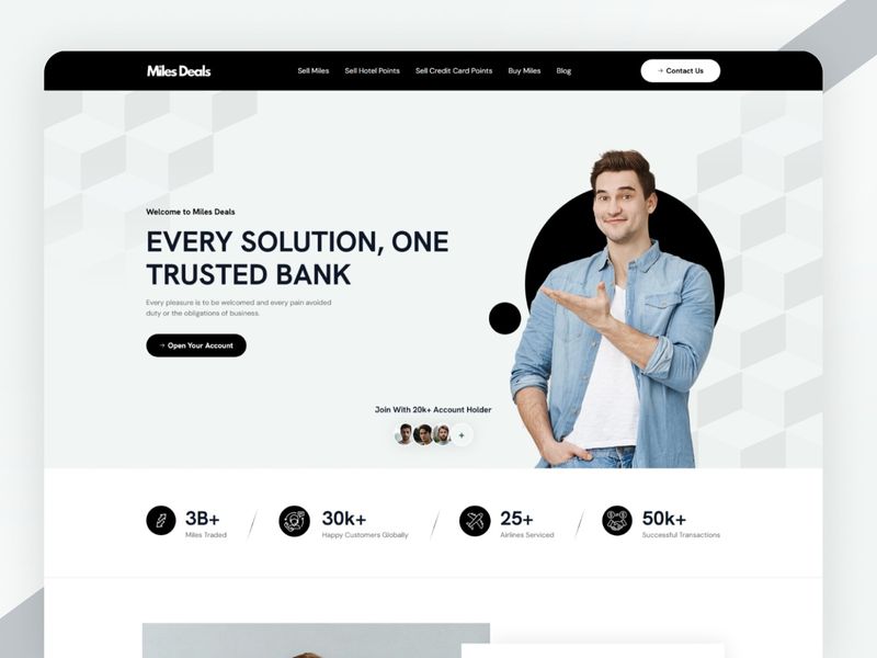 Miles Deals — Fintech & Credit Points Website Design