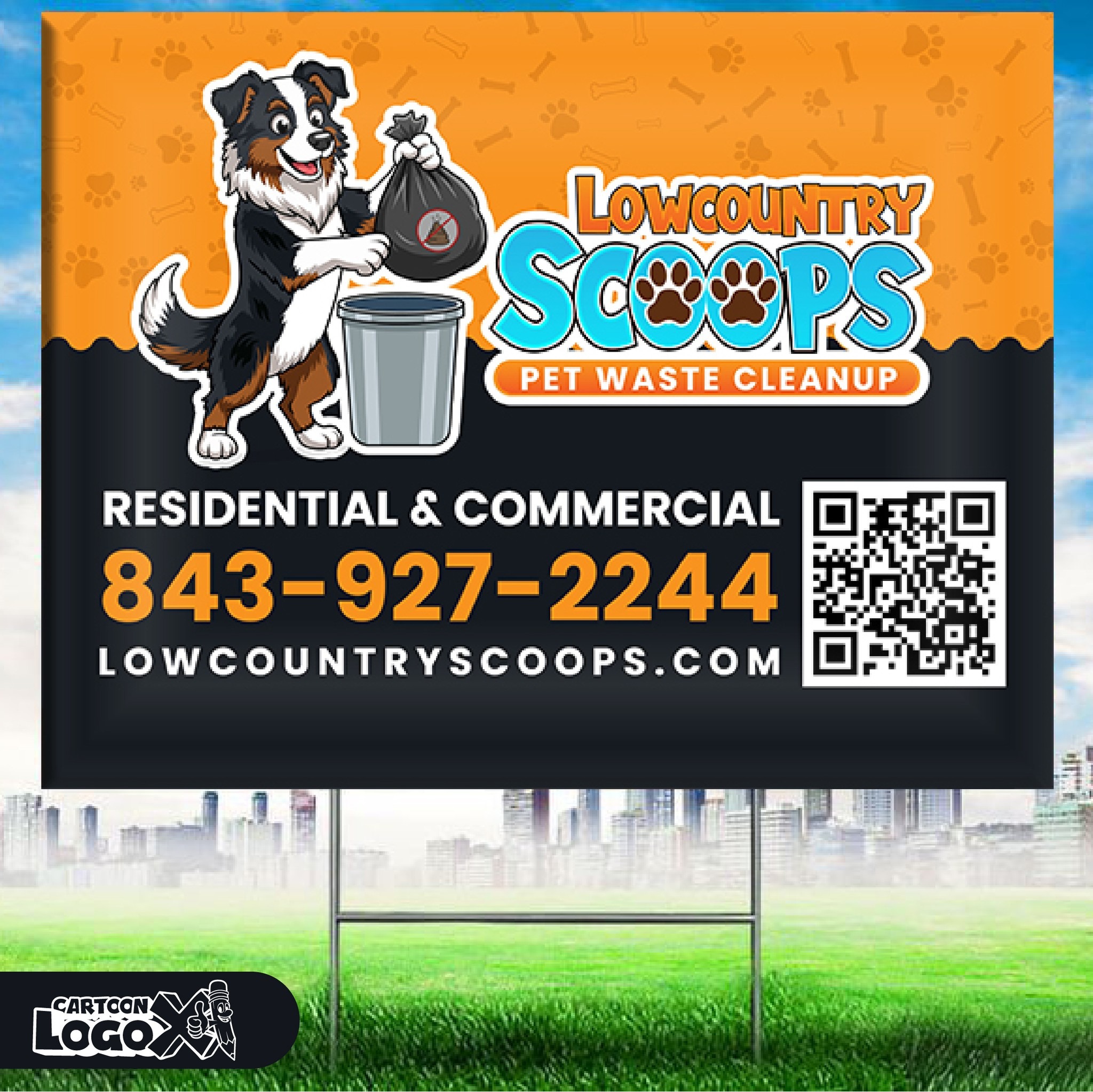 Dog Mascot Logo & Brand Identity Design - Pet Waste Removal Business Image 4