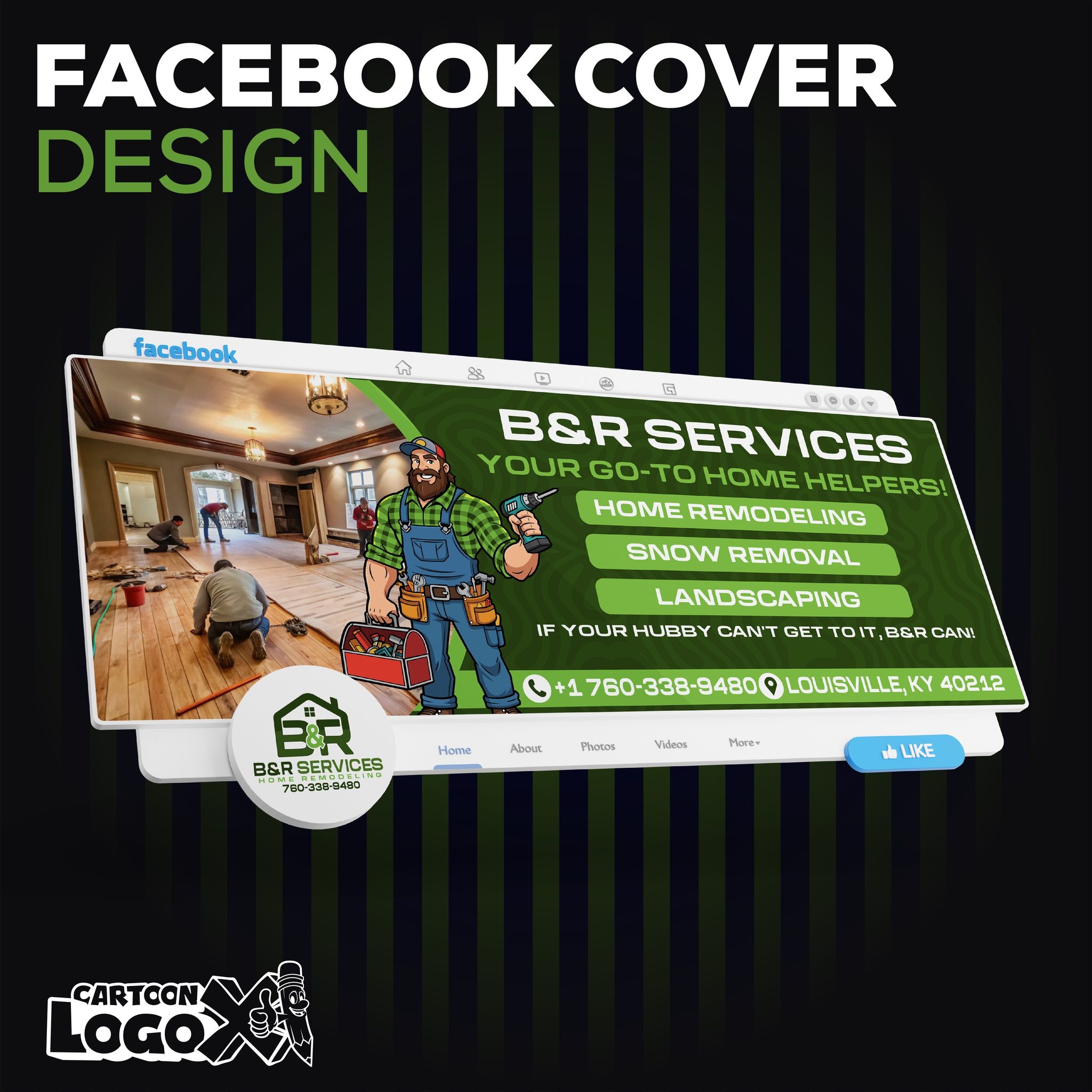 Logo Design and Branding Kit for Handyman Business – B&R Services Image 1