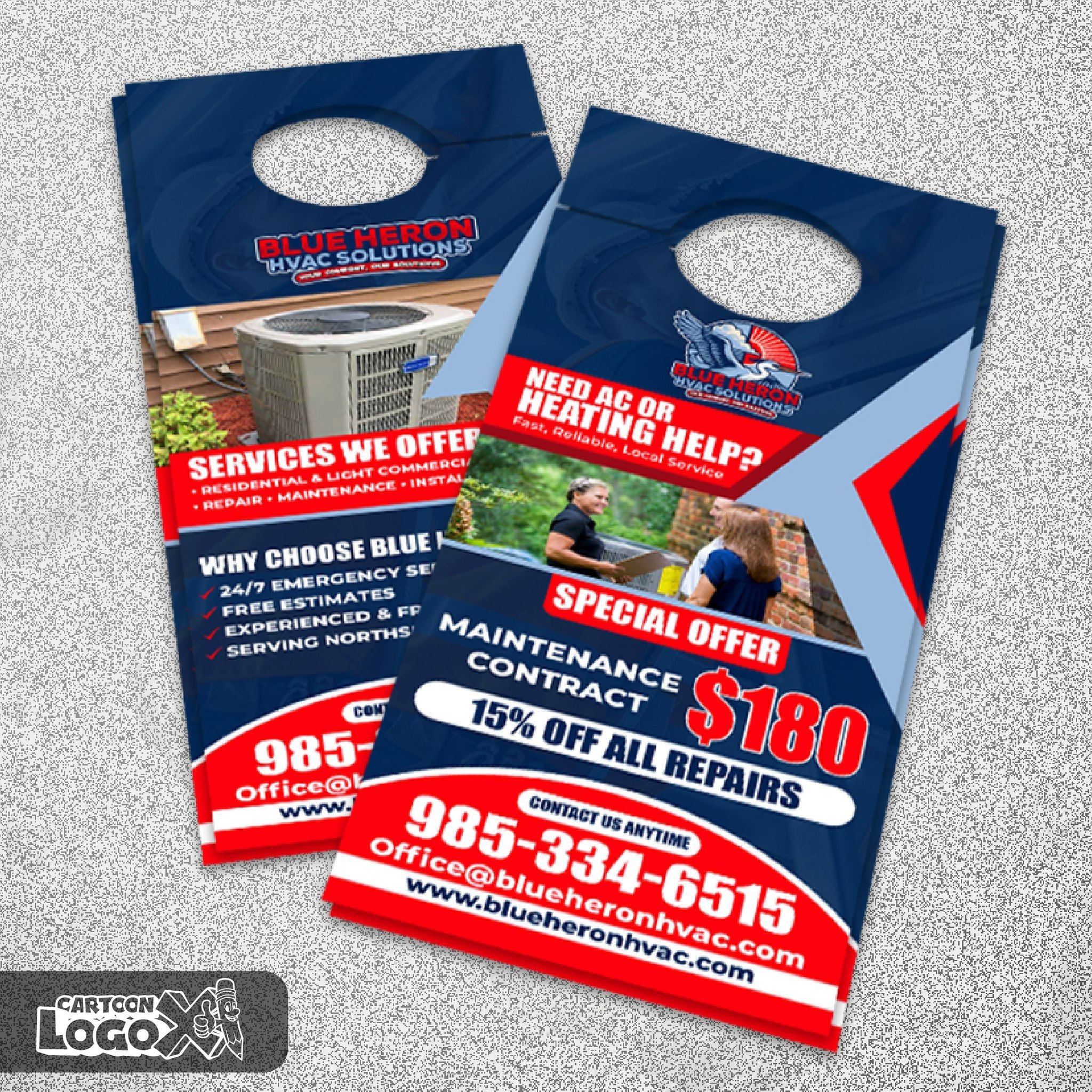 Cartoon Mascot Logo Design and Branding Kit for HVAC Solutions Business Image 4