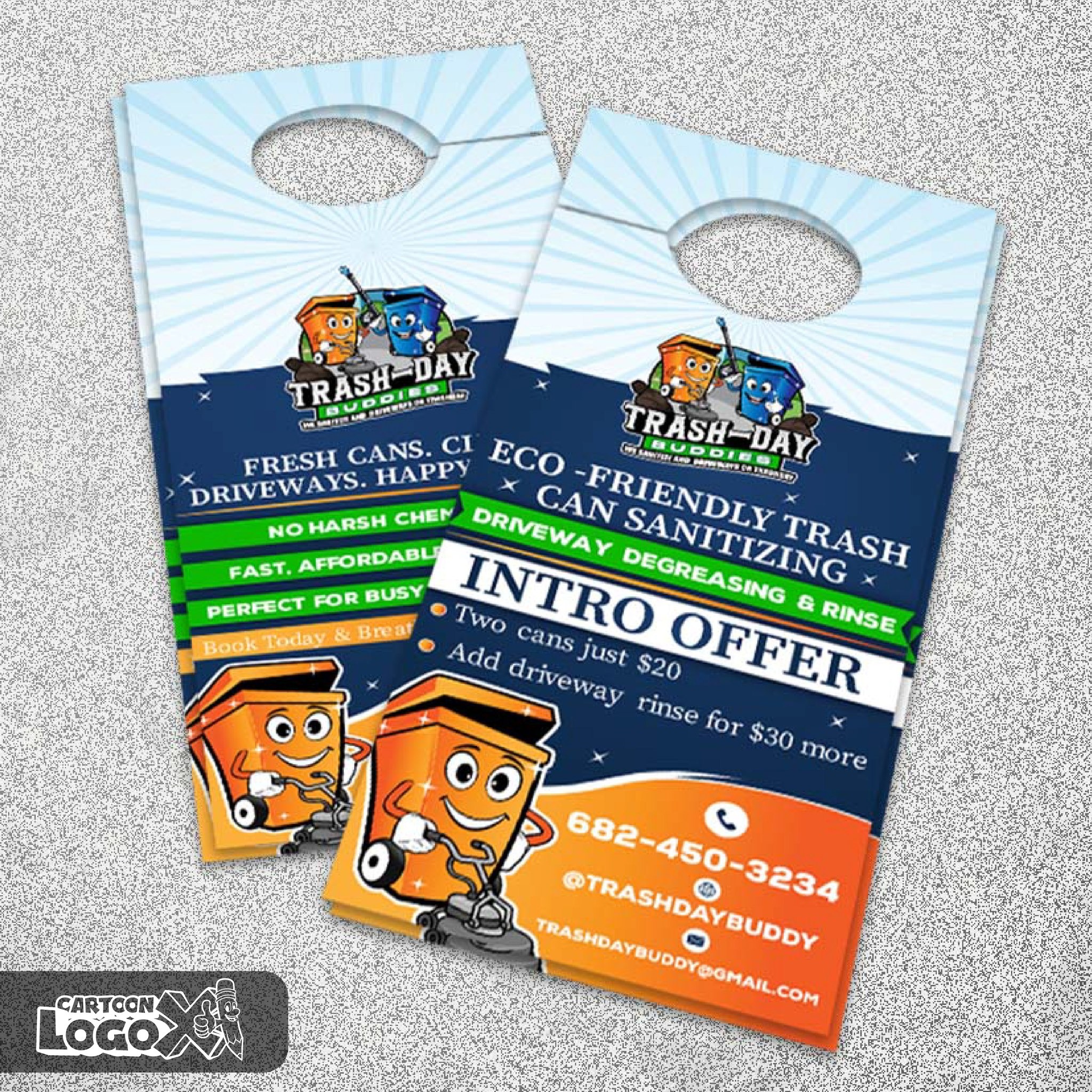 Cartoon Mascot Logo Design and Branding Kit for Junk Removal Business Image 3