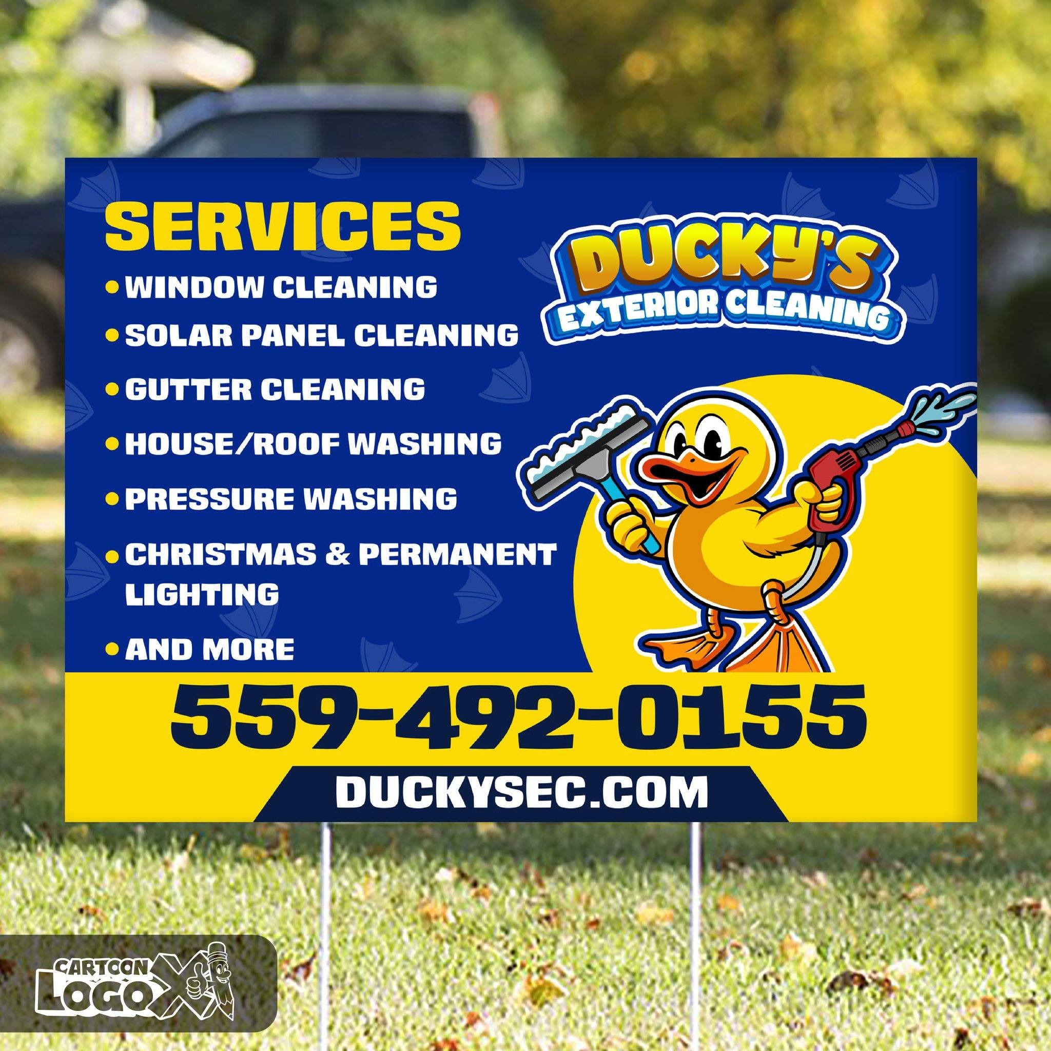 Cartoon Mascot Logo Design & Branding Kit for Pressure Washing Business Image 4