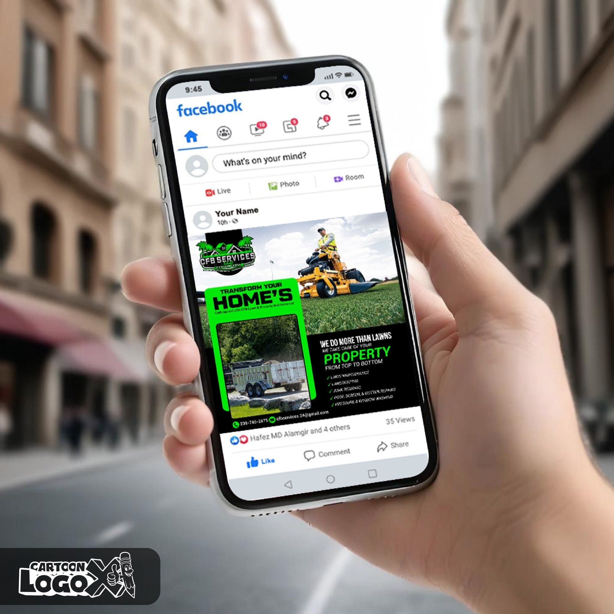 Custom Logo Design and Branding Kit for Lawn and Property Maintenance Business Image 1