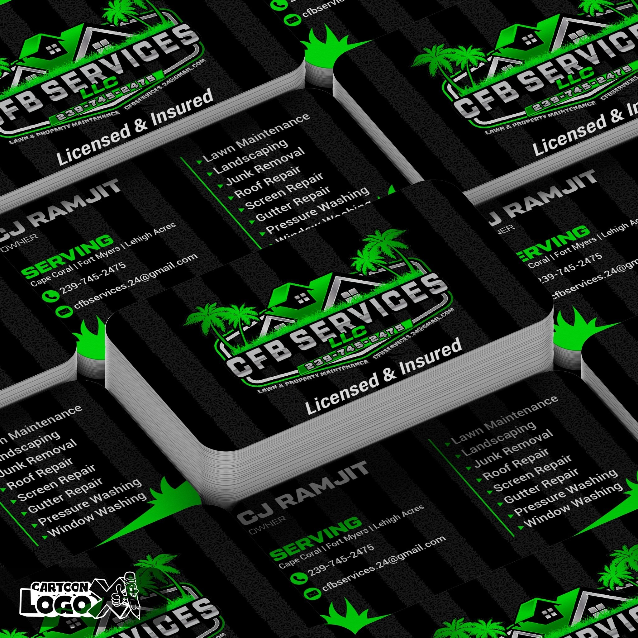 Custom Logo Design and Branding Kit for Lawn and Property Maintenance Business Image 2