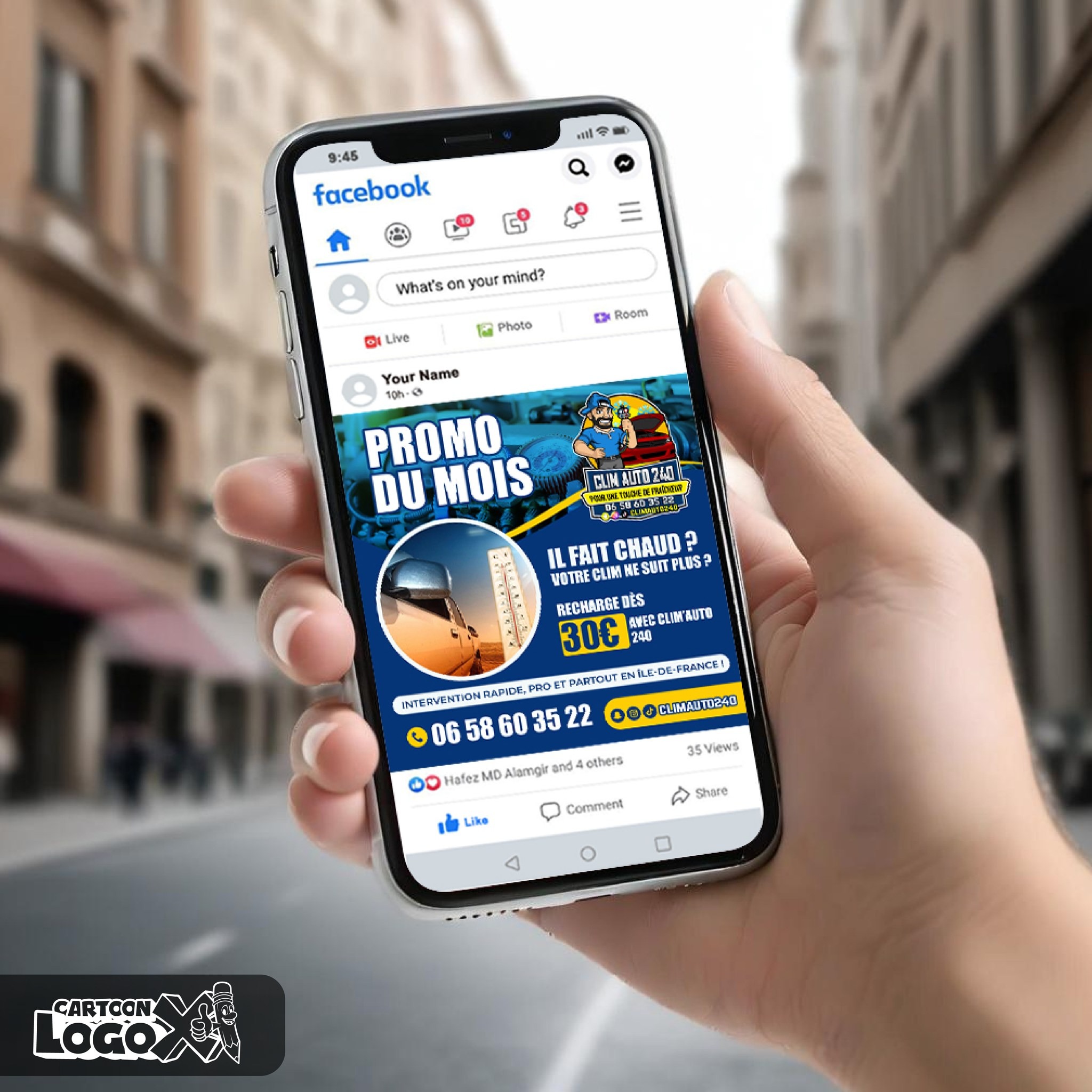 Portrait Logo Design and Branding Kit for Car Air Conditioning Service Business Image 1