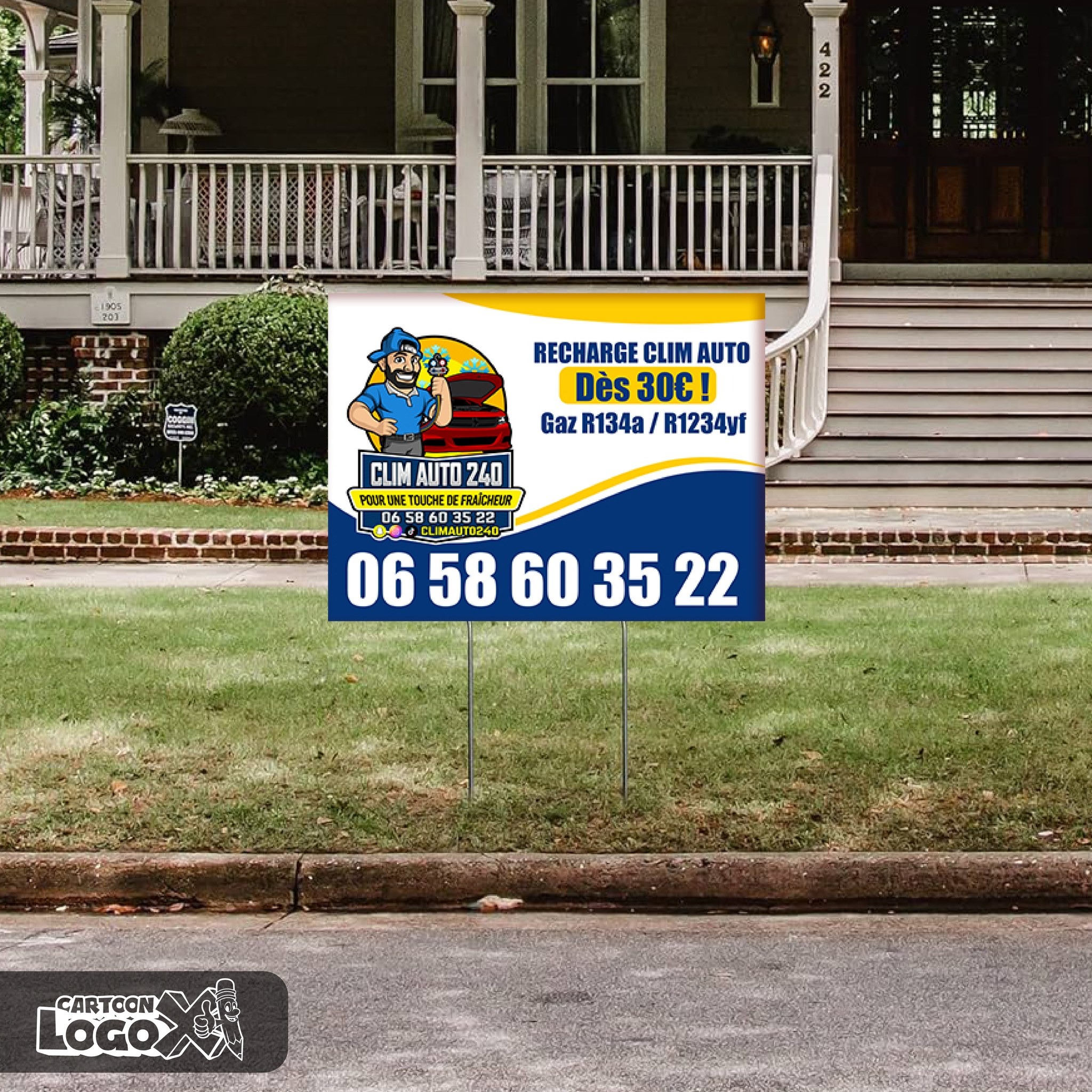 Portrait Logo Design and Branding Kit for Car Air Conditioning Service Business Image 4