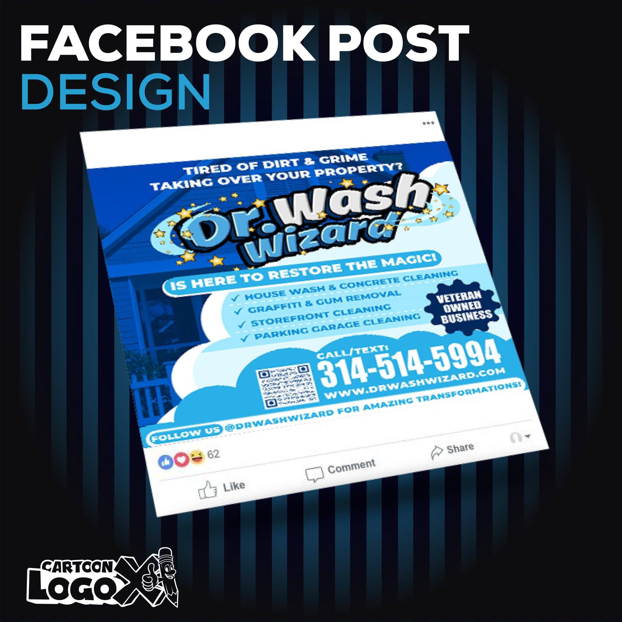 Portrait Logo Design and Branding Kit for Pressure Washing Business Image 1