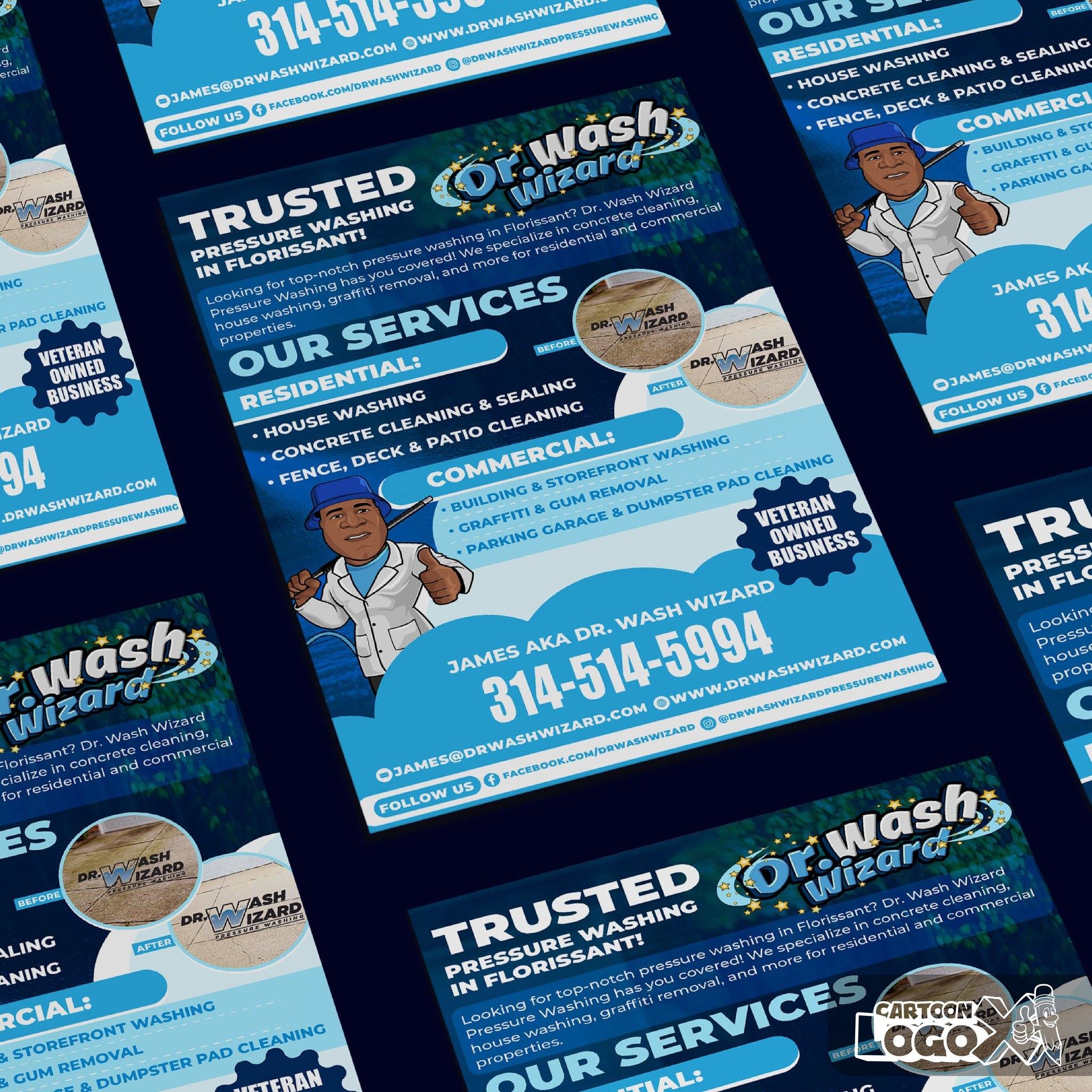 Portrait Logo Design and Branding Kit for Pressure Washing Business Image 3