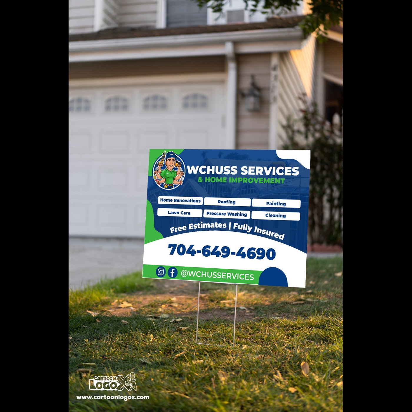 Handyman Logo Design and Branding Kit By Cartoon LogoX Image 4