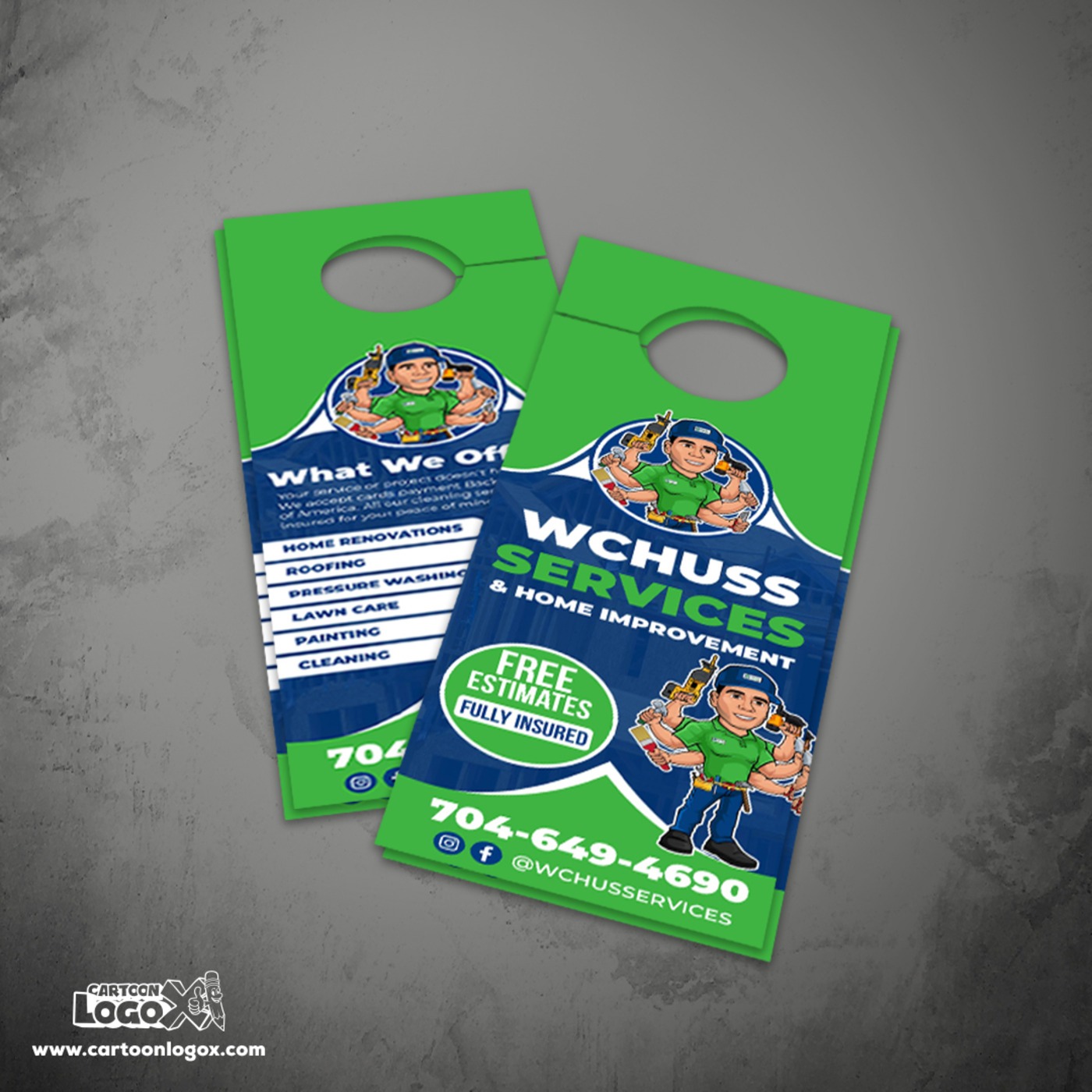 Handyman Logo Design and Branding Kit By Cartoon LogoX Image 5