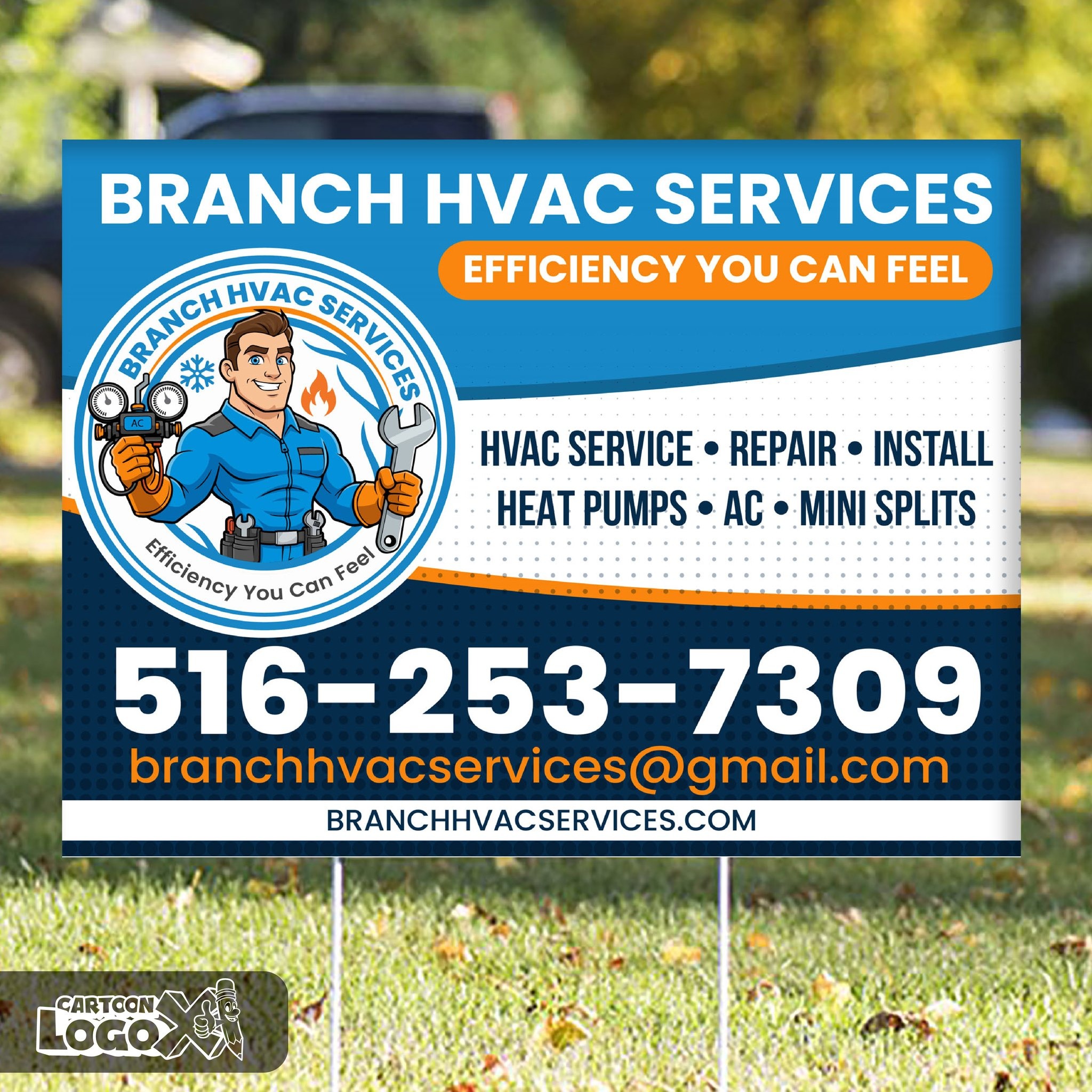HVAC Service Business Mascot Logo Design and Branding Kit Image 7