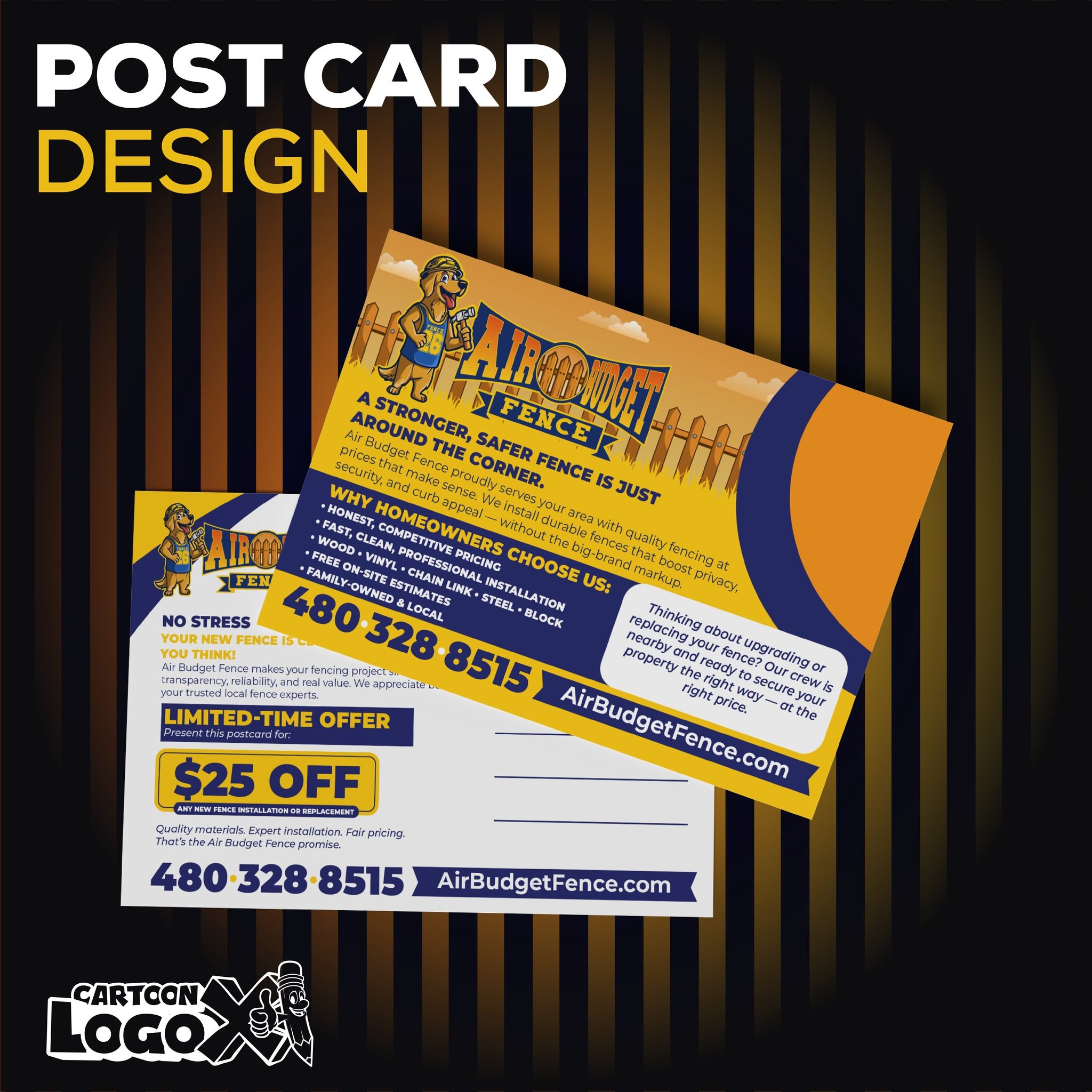 Mascot Logo Design and Branding Kit for Fence Installation Company Image 6