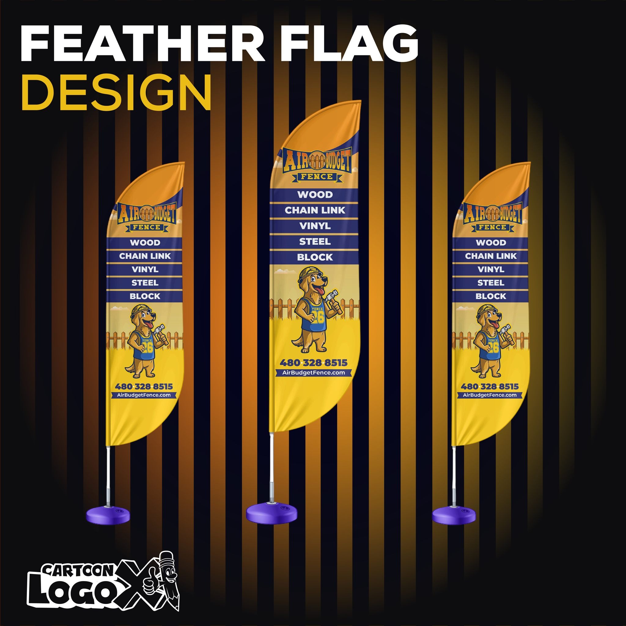 Mascot Logo Design and Branding Kit for Fence Installation Company Image 11