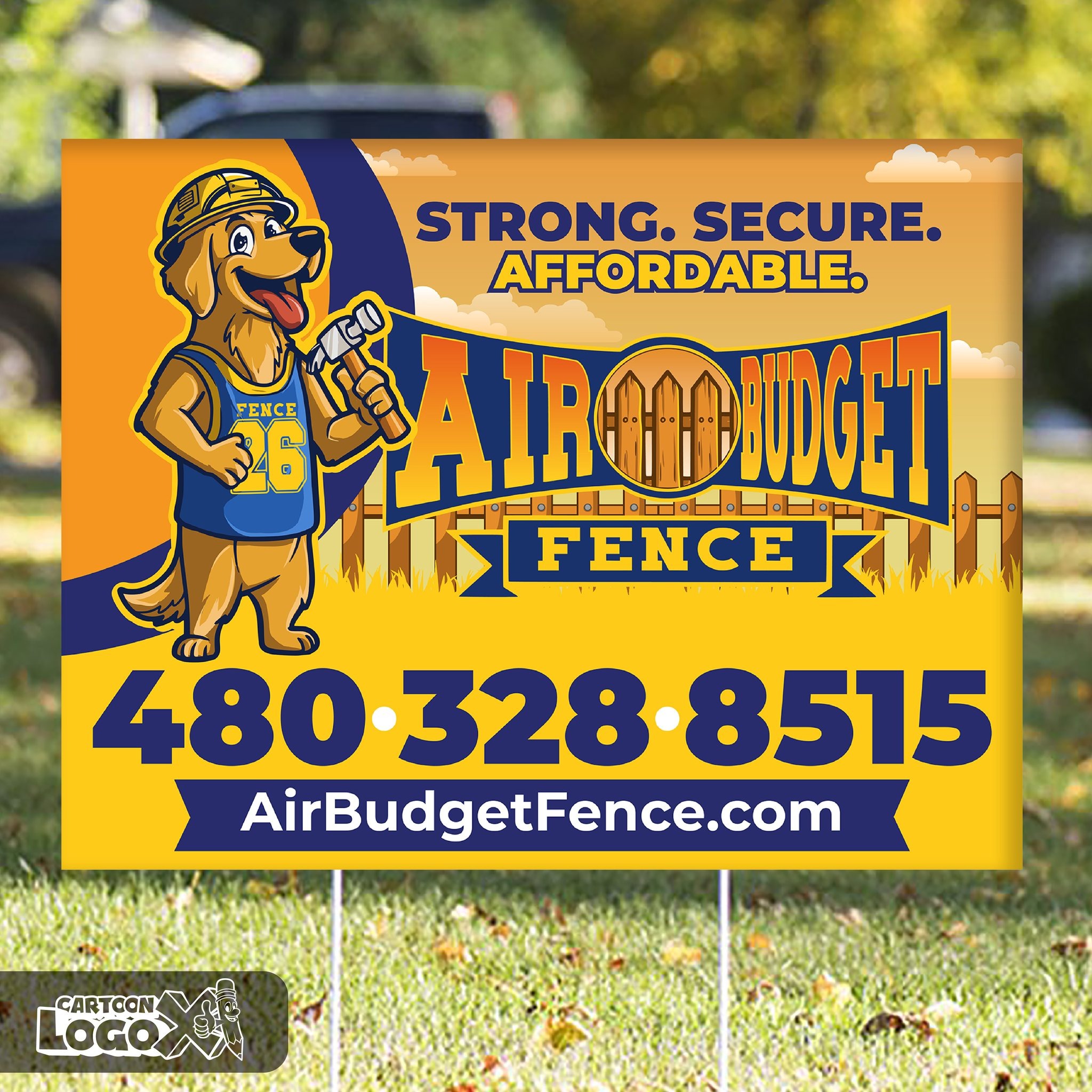 Mascot Logo Design and Branding Kit for Fence Installation Company Image 15