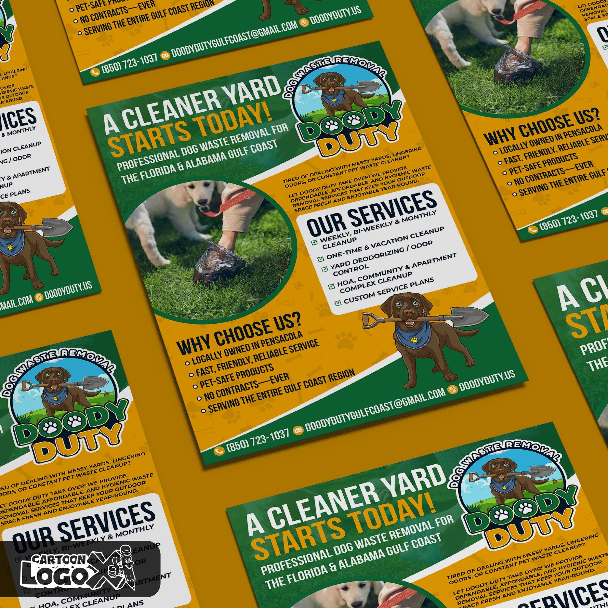 Logo Design, Website and Branding Kit for Dog Waste Removal Services Business Image 3