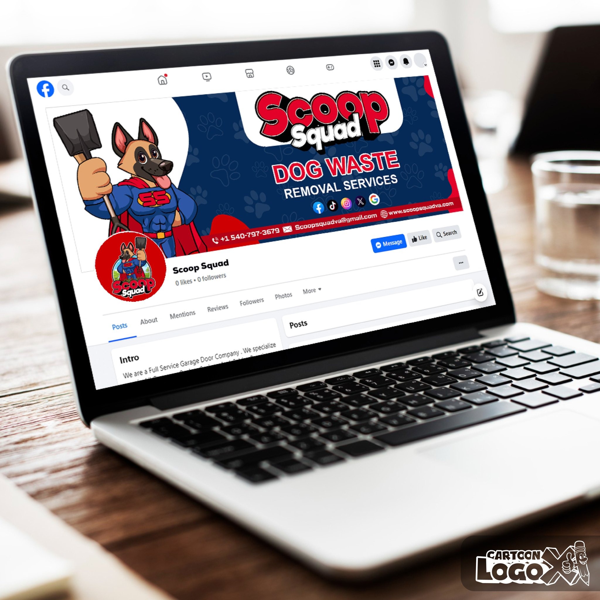 Superhero Mascot Logo Design and Branding Kit for Pet Waste Removal Services Business Image 0