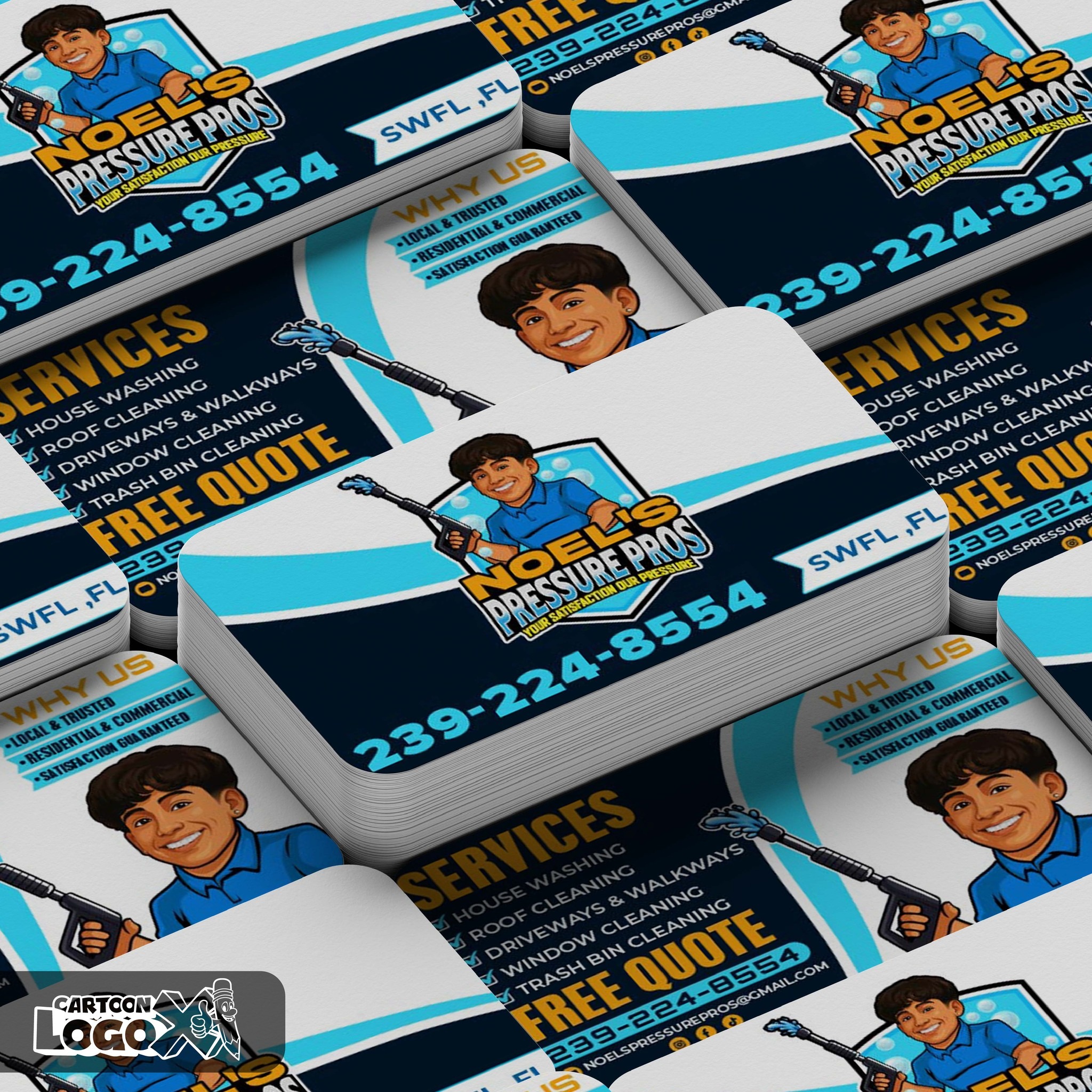 Portrait Logo and Branding Design For Pressure Washing Services Business Image 2