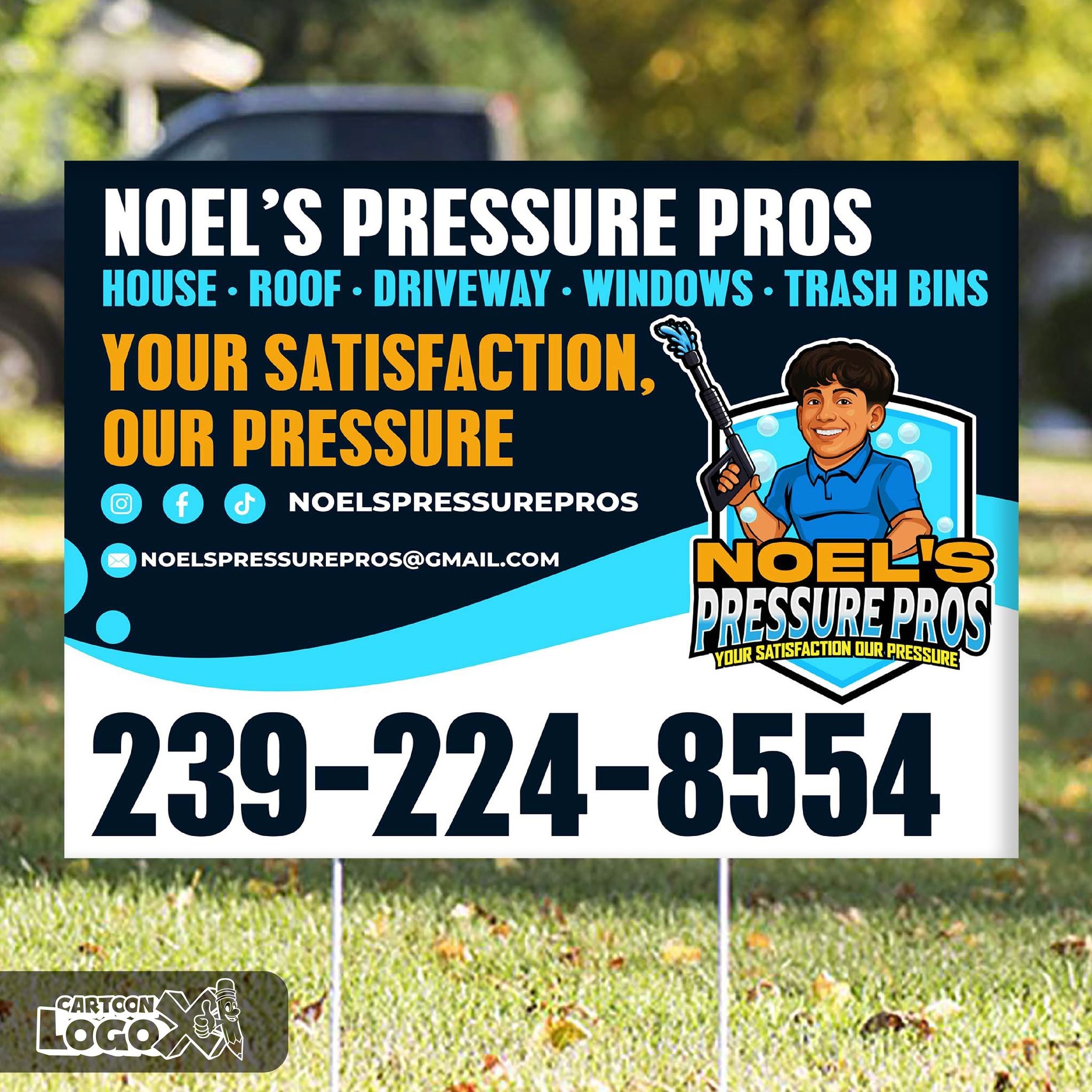 Portrait Logo and Branding Design For Pressure Washing Services Business Image 6