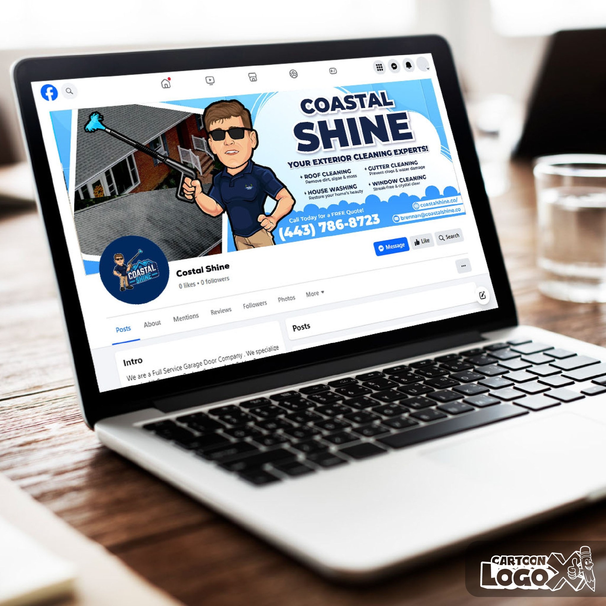 Logo Design and Brand Kit for Pressure Washing and Cleaning Services Business Image 0