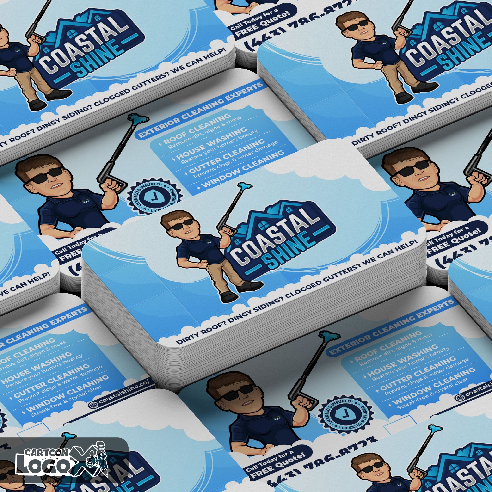 Logo Design and Brand Kit for Pressure Washing and Cleaning Services Business Image 2