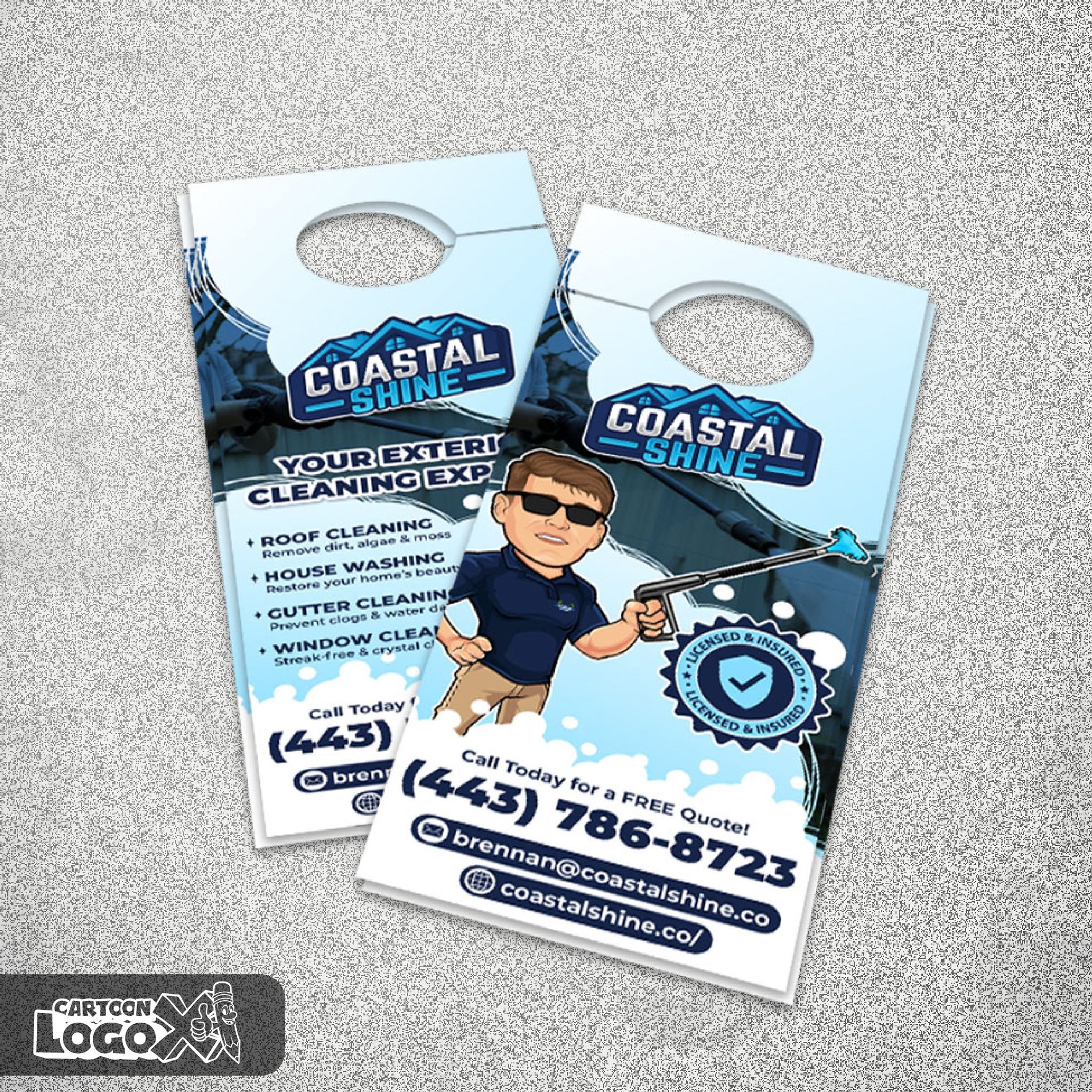 Logo Design and Brand Kit for Pressure Washing and Cleaning Services Business Image 3