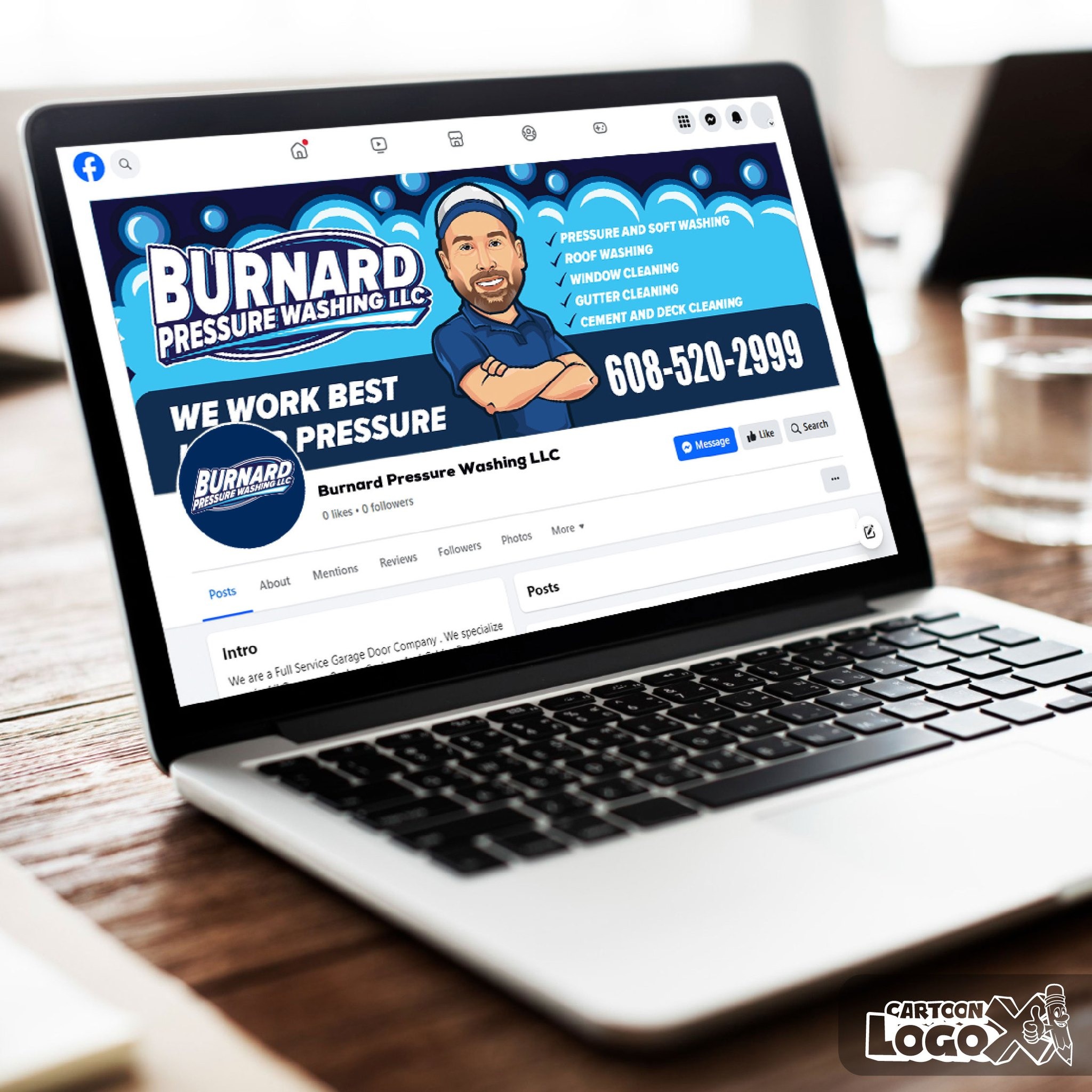 Logo and Brand Design for Pressure Washing Services Business Image 0