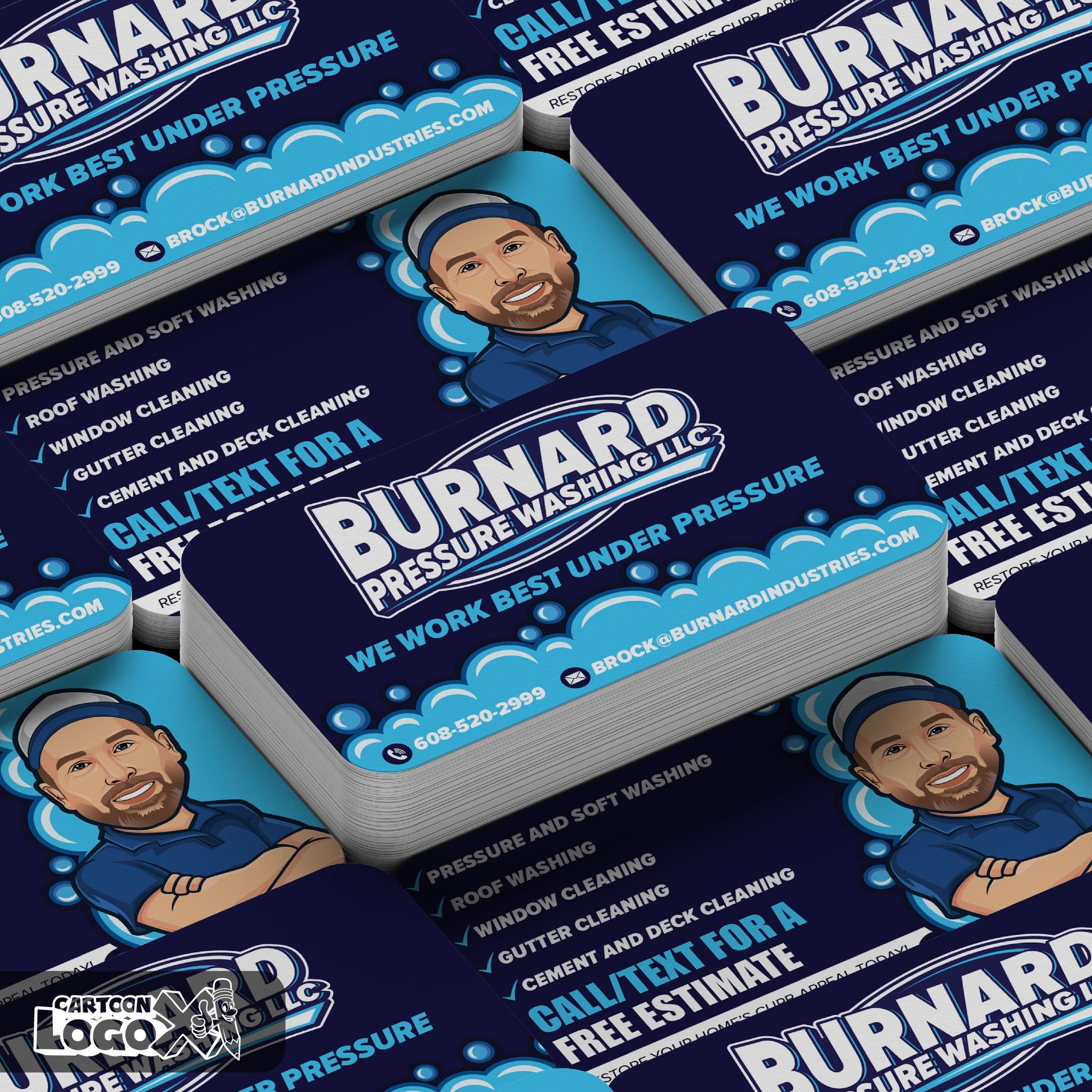 Logo and Brand Design for Pressure Washing Services Business Image 2