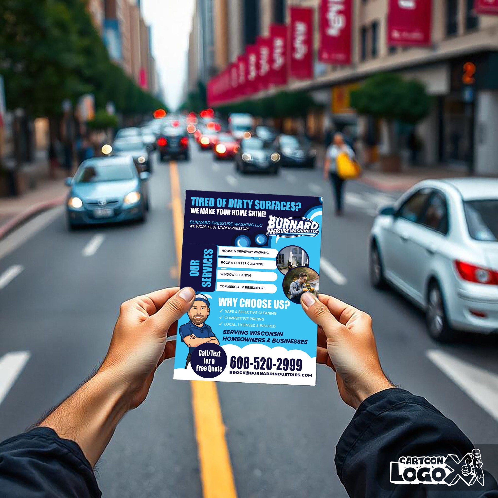 Logo and Brand Design for Pressure Washing Services Business Image 3