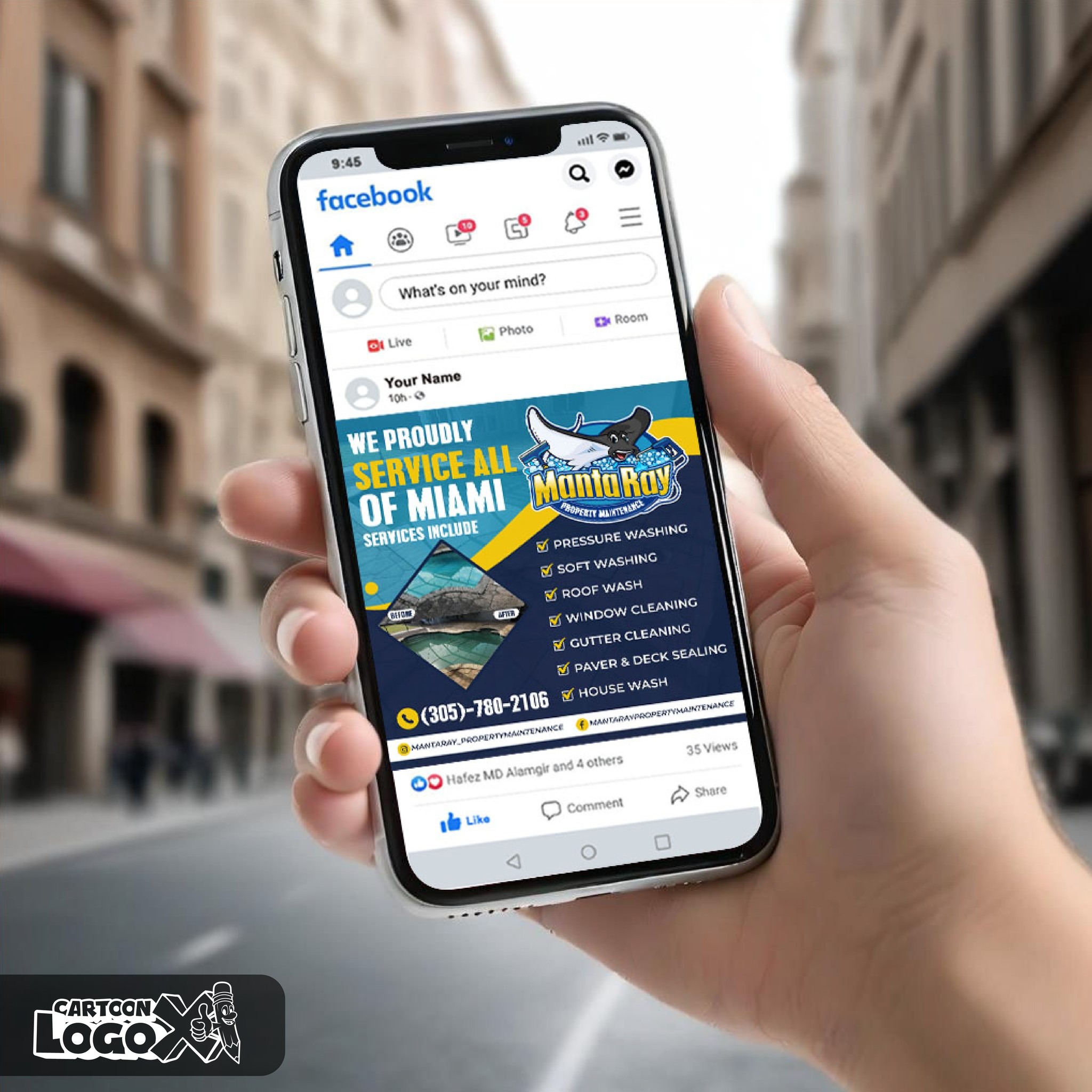 Mascot Logo and Brand Design for Cleaning Washing Business Image 1