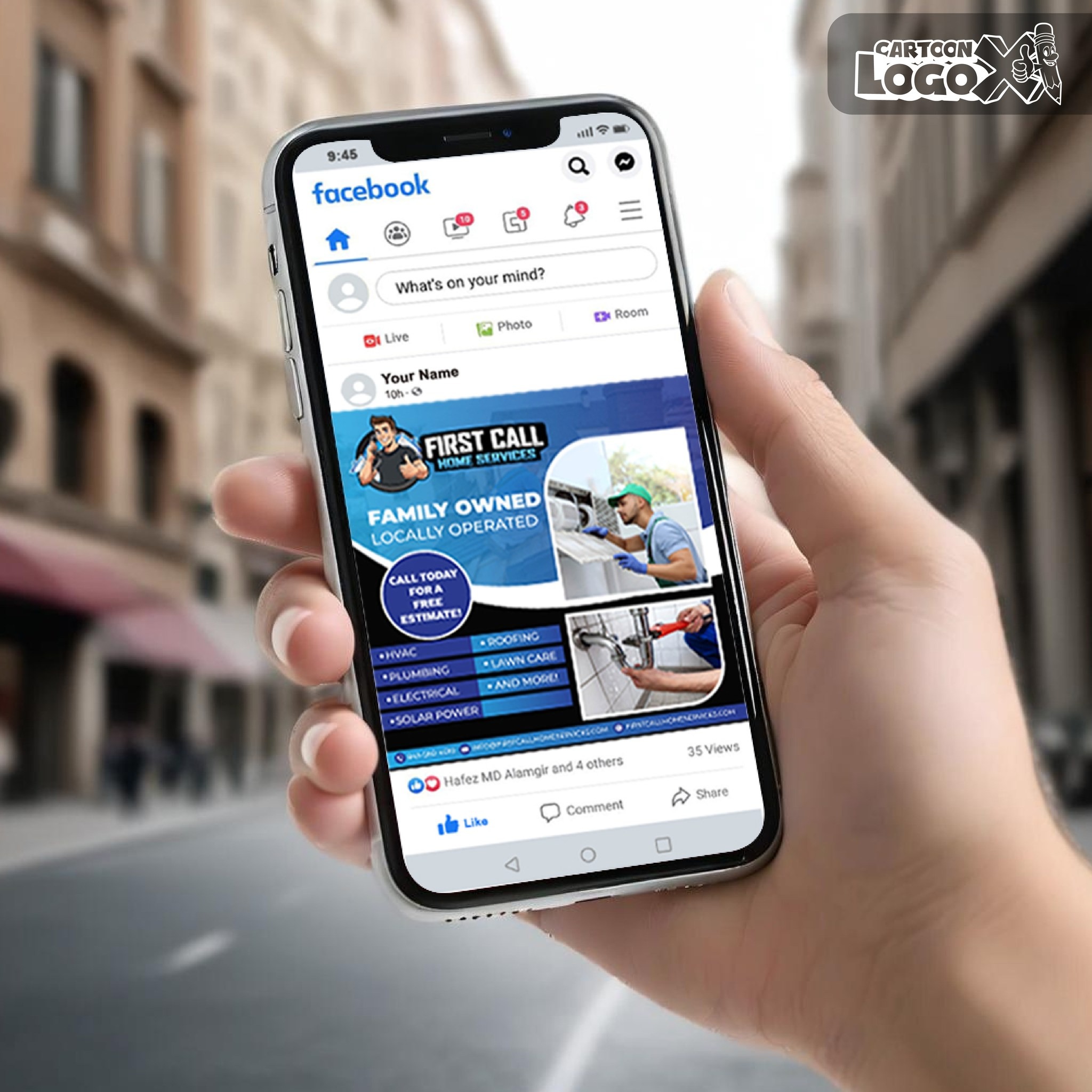 Mascot Logo and Brand Design for Handyman Services Business Image 1