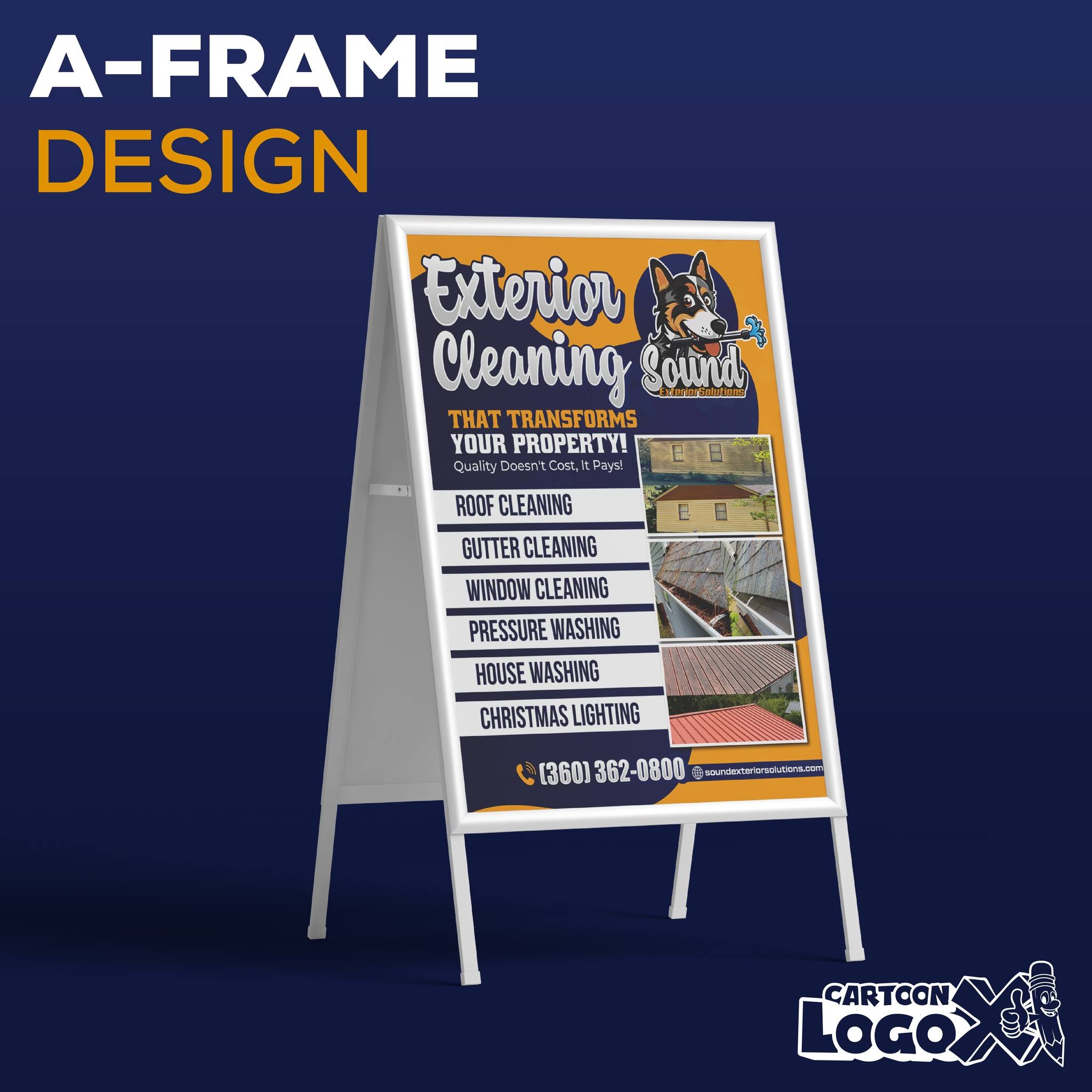 Mascot Logo and Brand Design for Pressure Washing Services Business Image 3