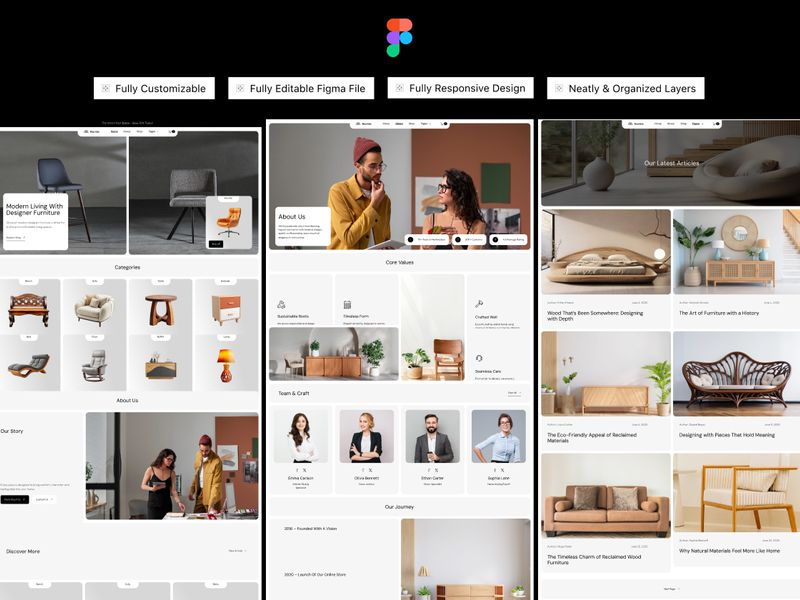 Havinic - Furniture E-Commerce Website Template - Ecommerce design asset by UI8
