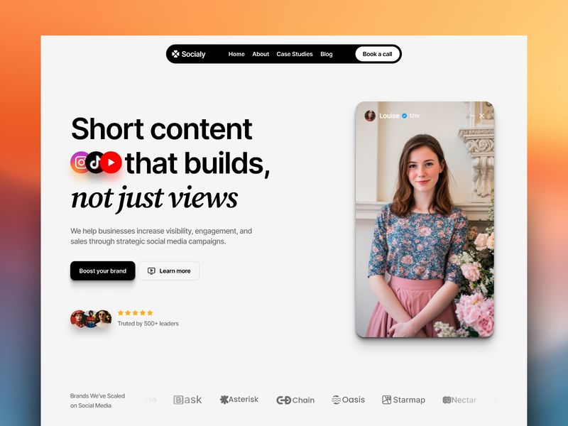 Socialy by Ismail Hossain - Uncategorized design asset by framer
