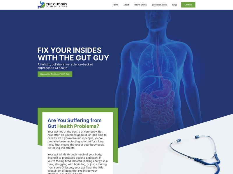 The Gut Guy – Health & Wellness Web Design